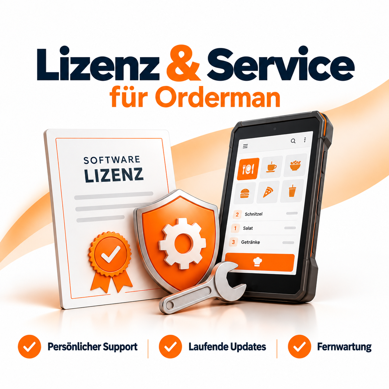 Lizenz & Service für Orderman